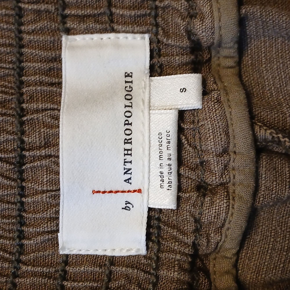 Anthropologie High Waisted Flowy Capri Pants - Picture 3 of 5